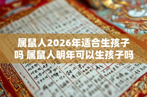 属鼠人2026年适合生孩子吗 属鼠人明年可以生孩子吗 属鼠人2026年适合生孩子吗 属鼠人明年可以生孩子吗