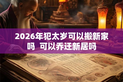 2026年犯太岁可以搬新家吗 可以乔迁新居吗 2026年犯太岁可以搬新家吗 可以乔迁新居吗