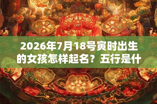 2026年7月18号寅时出生的女孩怎样起名？五行是什么？