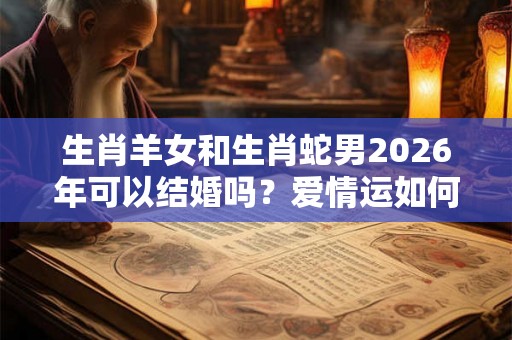 生肖羊女和生肖蛇男2026年可以结婚吗？爱情运如何？