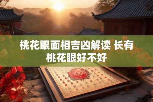 桃花眼面相吉凶解读 长有桃花眼好不好