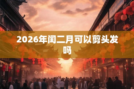 2026年闰二月可以剪头发吗