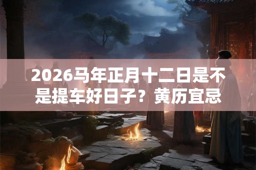 2026马年正月十二日是不是提车好日子？黄历宜忌