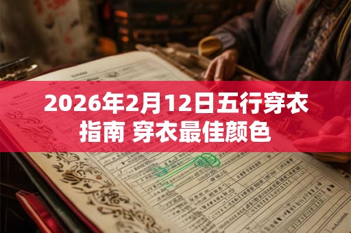 2026年2月12日五行穿衣指南 穿衣最佳颜色