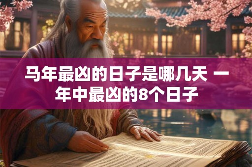 马年最凶的日子是哪几天 一年中最凶的8个日子