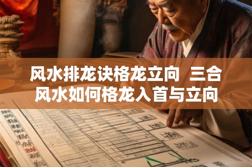 风水排龙诀格龙立向  三合风水如何格龙入首与立向