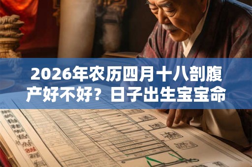 2026年农历四月十八剖腹产好不好？日子出生宝宝命运如何？