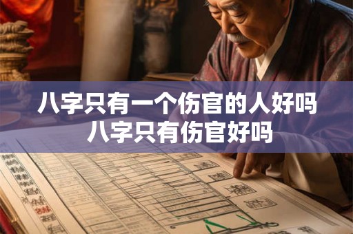 八字只有一个伤官的人好吗 八字只有伤官好吗