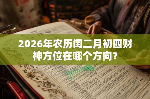 2026年农历闰二月初四财神方位在哪个方向？