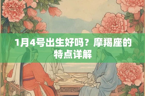 1月4号出生好吗?摩羯座的特点详解 1月4号出生好吗?摩羯座的特点详解
