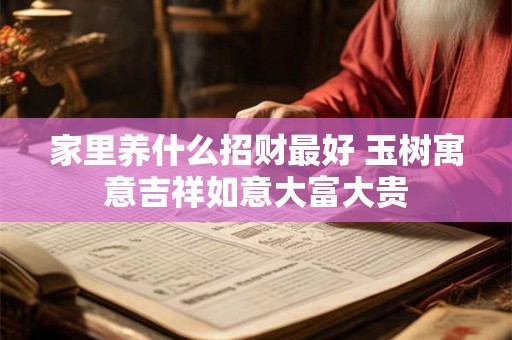 家里养什么招财最好 玉树寓意吉祥如意大富大贵 家里养什么招财最好 玉树寓意吉祥如意大富大贵