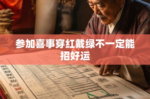 参加喜事穿红戴绿不一定能招好运