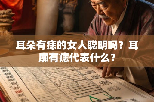 耳朵有痣的女人聪明吗？耳廓有痣代表什么？