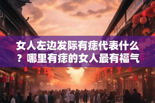 女人左边发际有痣代表什么？哪里有痣的女人最有福气？