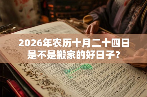 2026年农历十月二十四日是不是搬家的好日子？