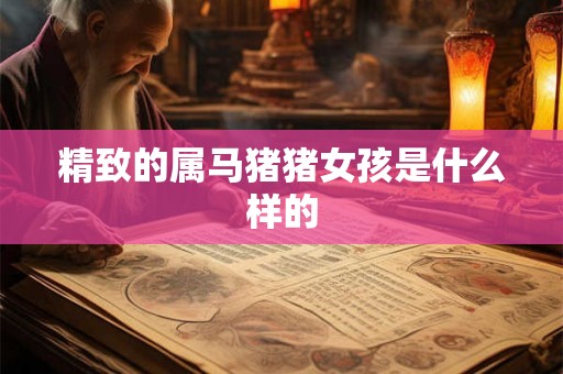 精致的属马猪猪女孩是什么样的