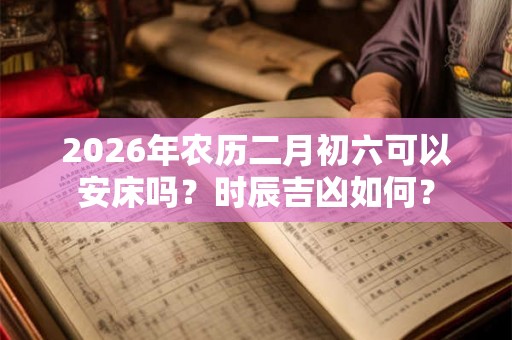 2026年农历二月初六可以安床吗？时辰吉凶如何？