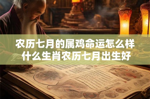 农历七月的属鸡命运怎么样 什么生肖农历七月出生好