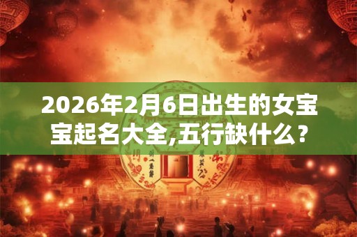 2026年2月6日出生的女宝宝起名大全,五行缺什么？