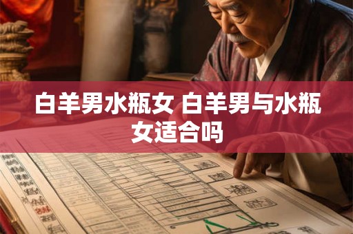 白羊男水瓶女 白羊男与水瓶女适合吗