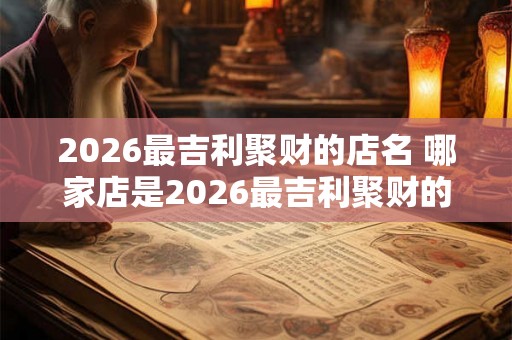 2026最吉利聚财的店名 哪家店是2026最吉利聚财的