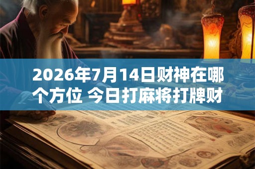 2026年7月14日财神在哪个方位 今日打麻将打牌财运方位
