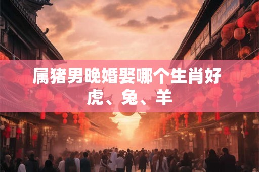 属猪男晚婚娶哪个生肖好 虎、兔、羊