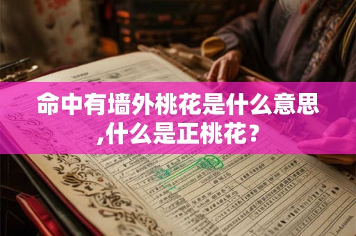命中有墙外桃花是什么意思,什么是正桃花？