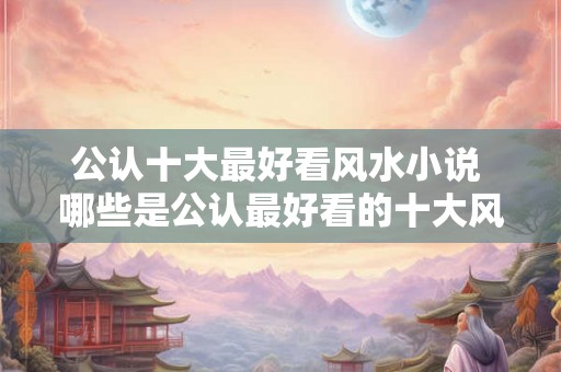 公认十大最好看风水小说 哪些是公认最好看的十大风水小说