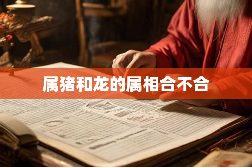属猪和龙的属相合不合
