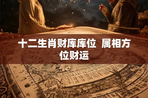 十二生肖财库库位  属相方位财运
