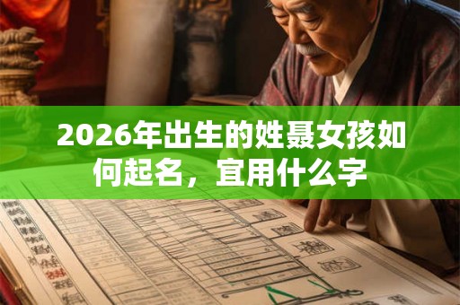 2026年出生的姓聂女孩如何起名，宜用什么字