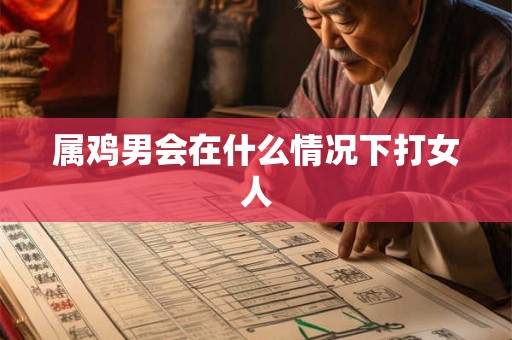 属鸡男会在什么情况下打女人
