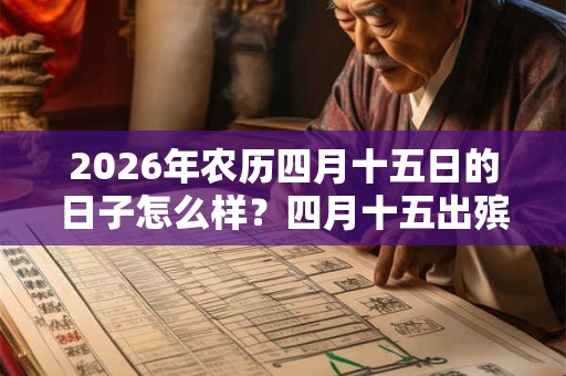 2026年农历四月十五日的日子怎么样?四月十五出殡合适吗? 2026年农历四月十五日的日子怎么样?四月十五出殡合适吗?