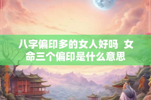 八字偏印多的女人好吗  女命三个偏印是什么意思