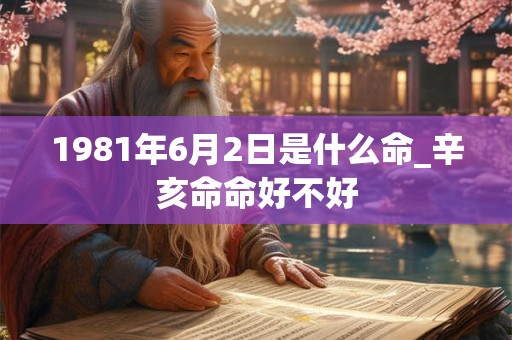 1981年6月2日是什么命_辛亥命命好不好