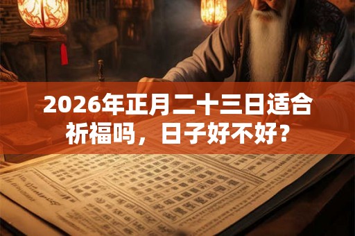 2026年正月二十三日适合祈福吗，日子好不好？
