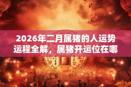 2026年二月属猪的人运势运程全解，属猪开运位在哪个方向？
