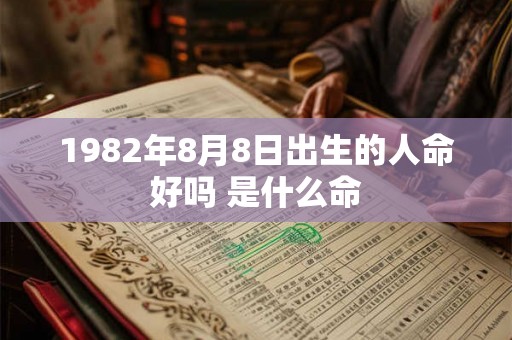 1982年8月8日出生的人命好吗 是什么命