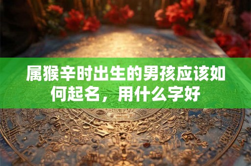 属猴辛时出生的男孩应该如何起名,用什么字好 属猴辛时出生的男孩应该如何起名,用什么字好