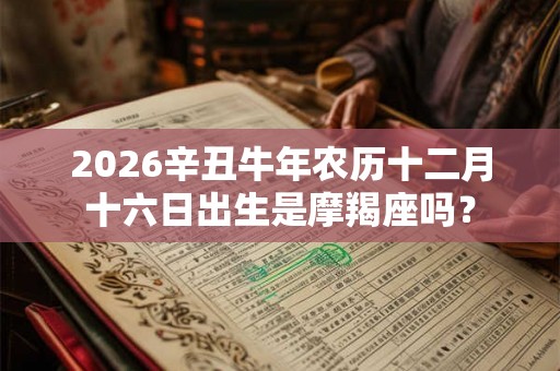 2026辛丑牛年农历十二月十六日出生是摩羯座吗? 2026辛丑牛年农历十二月十六日出生是摩羯座吗?