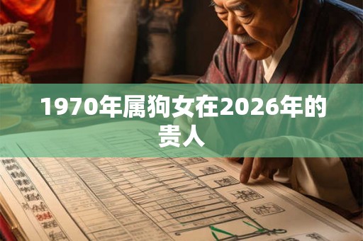 1970年属狗女在2026年的贵人