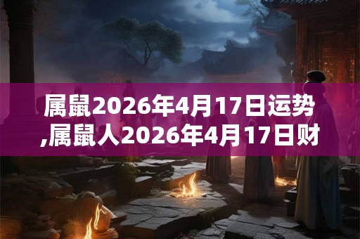 属鼠2026年4月17日运势,属鼠人2026年4月17日财运,生肖鼠2026年4月17日运势