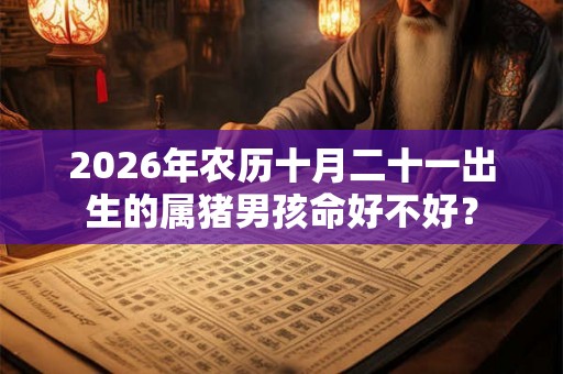 2026年农历十月二十一出生的属猪男孩命好不好？