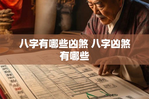 八字有哪些凶煞 八字凶煞有哪些