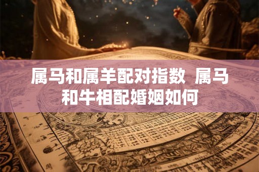 属马和属羊配对指数  属马和牛相配婚姻如何