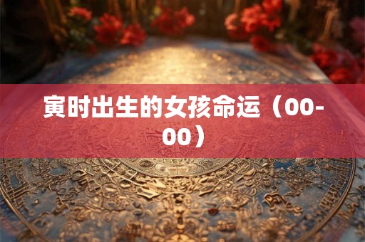 寅时出生的女孩命运(00-00) 寅时出生的女孩命运(00-00)