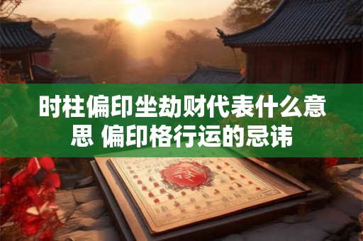 时柱偏印坐劫财代表什么意思 偏印格行运的忌讳 时柱偏印坐劫财代表什么意思 偏印格行运的忌讳