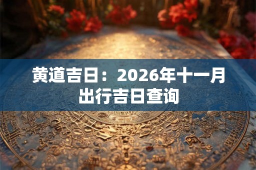 黄道吉日：2026年十一月出行吉日查询
