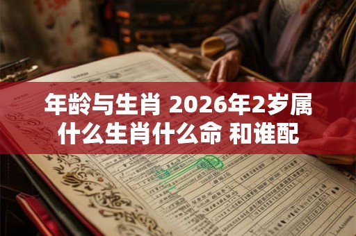 年龄与生肖 2026年2岁属什么生肖什么命 和谁配